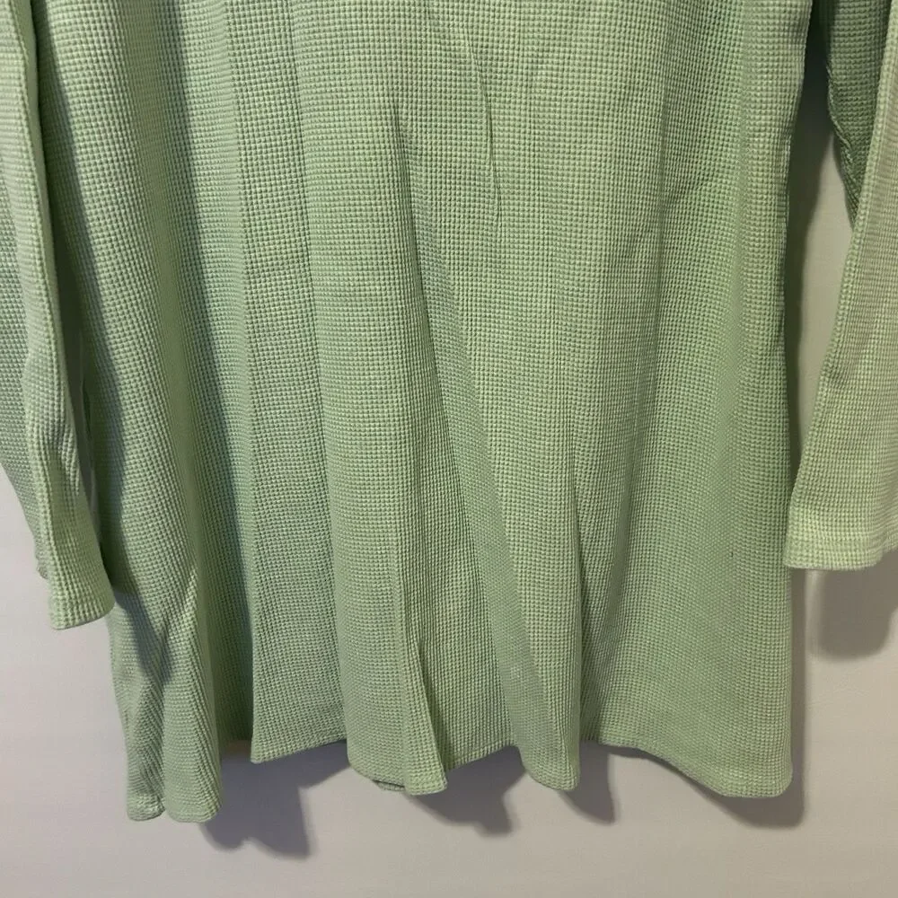 Victoria's Secret lounge top, sleep top, Green size XXL Waffle Thermal Knit